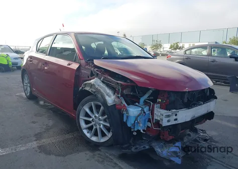 2012 Lexus Ct 200H Premium from USA, damaged, VIN JTHKD5BH9C2078538